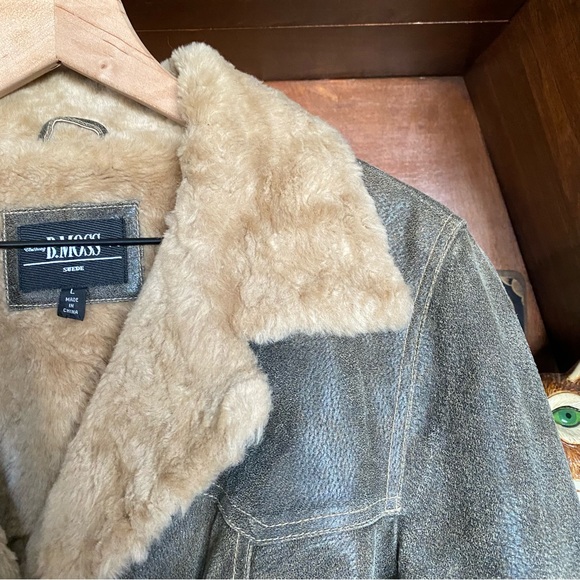 Tailor B. Moss Jackets & Blazers - B. Moss Barbara Moss Green Suede Fur Lined Jacket size large